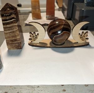 Chocolate calcite bundle